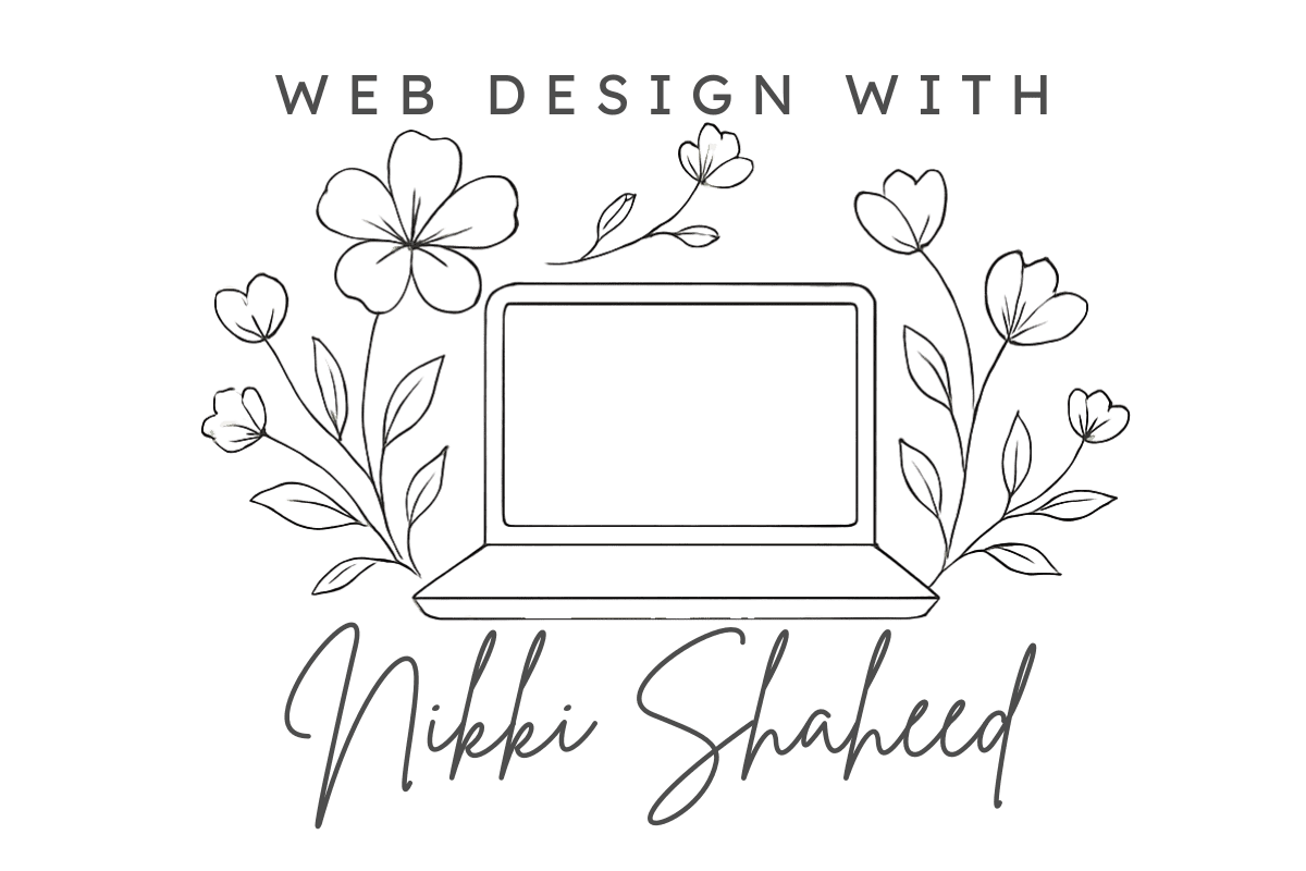 web design with nikki shaheed logo august 2025